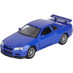 OMZ 43798 Welly Çek Bırak Nissan Skyline -Karsan Oyuncak Kız Erkek Çocuk Oyuncak Eğitici Oyuncaklar - Çok Renkli