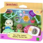 OMZ 5804 Sylvanian Families Su Samuru Kız Kardeşler ve Şnorkel Seti +3 Yaş Kız Erkek Çocuk Oyuncak Eğiti - Çok Renkli