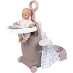 OMZ 7600220374 Baby Nurse Çocuk Odası Valizi 3 In 1 -Smoby Kız Erkek Çocuk Oyuncak Eğitici Oyuncaklar - Çok Renkli