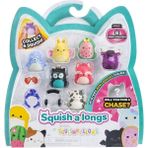 OMZ AL0021 Squish-A-Longs 8 Figür + Yüzük Set Asorti Seri 2 Kız Erkek Çocuk Oyuncak Eğitici Oyuncaklar - Çok Renkli