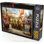 OMZ Atatürk Izmir Çıkışı 500 Parça Puzzle Kız Erkek Çocuk Oyuncak Eğitici Oyuncaklar - Çok Renkli