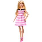OMZ Barbie 65.yıl Özel Pembe Elbiseli Bebek Kız Erkek Çocuk Oyuncak Eğitici Oyuncaklar - Çok Renkli