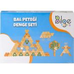 OMZ BLG-106A Bal Peteği Ahşap Denge Oyunu Kız Erkek Çocuk Oyuncak Eğitici Oyuncaklar - Çok Renkli