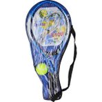 OMZ Çantalı Tenis Raketi - 25841-12 Kız Erkek Çocuk Oyuncak Eğitici Oyuncaklar - Çok Renkli