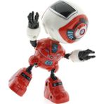 Omz Dekoratif Sesli Işıklı Mini Sevimli Kırmızı Robot Kız Erkek Çocuk Oyuncak Eğitici Oyuncaklar