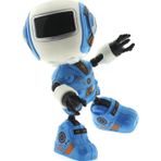 Omz Dekoratif Sesli Işıklı Mini Sevimli Mavi Robot Kız Erkek Çocuk Oyuncak Eğitici Oyuncaklar