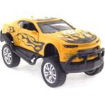 OMZ Die Cast Çek Bırak Sarı Arazi Aracı Kız Erkek Çocuk Oyuncak Eğitici Oyuncaklar - Çok Renkli