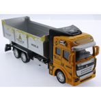 OMZ Die Cast Çek Bırak Sarı Kamyon Kız Erkek Çocuk Oyuncak Eğitici Oyuncaklar - Çok Renkli