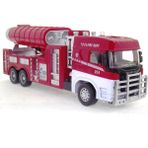 OMZ Die Cast Model Çek Bırak Duman Emici Itfaiye Kamyonu Kız Erkek Çocuk Oyuncak Eğitici Oyuncaklar - Çok Renkli