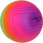 OMZ Double W Sports Gökkuşağı Tırtıklı Pvc Top 23CM - PLS-200 Kız Erkek Çocuk Oyuncak Eğitici Oyuncaklar - Çok Renkli