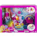 OMZ GTG01 Barbie, Bebek ve Tek Boynuzlu At, Dreamtopia Hayaller Ülkesi Kız Erkek Çocuk Oyuncak Eğitici O - Çok Renkli