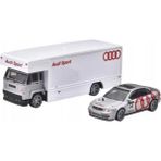 OMZ Hot Wheels Premium Team Transport Audi S4 Quattro & Fleet Flyer Kız Erkek Çocuk Oyuncak Eğitici Oyun - Çok Renkli