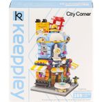 OMZ KP0105 Keeppley City Corner Department Store Blok Seti 389 Parça Kız Erkek Çocuk Oyuncak Eğitici Oyu - Çok Renkli