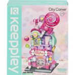 Omz Kp28012 Keeppley Candy Shop City Corner Blok Seti -Vagon Life Kız Erkek Çocuk Oyuncak Eğitici Oyunca