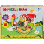 OMZ LC0115 3D Boyutlu Çiftlik Puzzle -Laçokids Kız Erkek Çocuk Oyuncak Eğitici Oyuncaklar - Çok Renkli