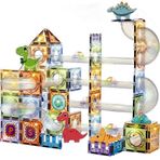 Omz Magnetic Tiles Light Version 108 Parça Kız Erkek Çocuk Oyuncak Eğitici Oyuncaklar