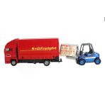 Omz Man Kırmızı Kamyon Ve Forklift Kız Erkek Çocuk Oyuncak Eğitici Oyuncaklar
