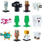OMZ Minecraft 3D Figür Toppeez 12'li Delüks Set Kız Erkek Çocuk Oyuncak Eğitici Oyuncaklar - Çok Renkli
