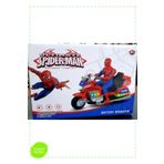 OMZ Oyuncak Motorlu Örümcek Adam Sesli Işıklı Hareketli Motor Erkek Çocuk Oyuncak Spiderman Egitsel Oyu