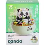 OMZ P1274 Panlos Panda Blok Seti 510 Parça -Vagon Life Kız Erkek Çocuk Oyuncak Eğitici Oyuncaklar - Çok Renkli