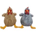 OMZ PB31557-23 Peluş Oturan Tavuk 23CM -1ADET Stokta Olan Gönderilir Kız Erkek Çocuk Oyuncak Eğitici Oyu - Çok Renkli