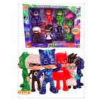 OMZ Pj Masks Catboy Owlette Gekko 6lı 10Parça Oyun Seti Kız Cocuk Oyuncak Erkek Cocuk Egitici Oyuncaklar