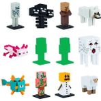 OMZ Pmı MC2080 Minecraft 3D Figür Toppeez 12LI Delüks Set Kız Erkek Çocuk Oyuncak Eğitici Oyuncaklar - Çok Renkli