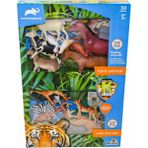 OMZ SH-D6101 Kutulu 30 Parça Vahşi Çiftlik Hayvanları Kız Erkek Çocuk Oyuncak Eğitici Oyuncaklar - Çok Renkli
