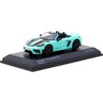 Omz Tarmac Works X Minichamps 1/64 Porsche 718 Spyder Rs Mint Green Kız Erkek Çocuk Oyuncak Eğitici Oyun