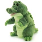 Omz Trudi El Kuklası Peluş Timsah 25Cm Kız Erkek Çocuk Oyuncak Eğitici Oyuncaklar