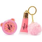 OMZ VRB27000 Very Bella - Parıltı Seti (Lip Gloss+Far+Ponpon Anahtarlık) Kız Erkek Çocuk Oyuncak Eğitici - Çok Renkli