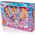 OMZ WINX714 Ks Winx / 100 Parça Puzzle Kız Erkek Çocuk Oyuncak Eğitici Oyuncaklar - Çok Renkli