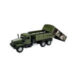 Omz Wk-2227-10 Çek Bırak 1:50 Kamuflajlı Kamyon Kız Erkek Çocuk Oyuncak Eğitici Oyuncaklar