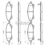 ÖN BALATA AURIS COROLLA 2.0D4D 2.2D 1.4D4D 07 AVENSIS VERSO 1.6 1.8 2.0 2.0D4D 09 0986TB3086