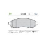 ÖN BALATA NİSSAN NAVARA 2.5DCI 3.5 05 10 PATHFİNDER 2.5DCI 4.0 05 10 41060EB325 VALEO-670738