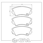 ÖN BALATA OPEL ASTRA J 12-14- INSIGNIA 08-11- ZAFIRA 11- SAAB 9.5 10-17 JANT GDB1783