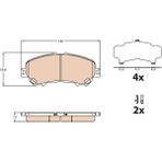 Ön Balata Renault Kadjar 15 Nıssan Xtraıl14 Nıssan Qashqaı 1.2 Dıg-t Nıssan Qashqaı Iı Suv J11. J11 1.2 Dıg-t