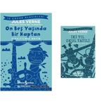 On Beş Yaşında Bir Kaptan - Kısaltılmış Metin & İki Yıl Okul Tatili: Kısaltılmış Metin (2 Kitap Set)