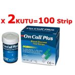 On Call Plus 100 Adet Seker Ölçüm Çubuğu / Strip