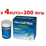 On Call Plus 200 Adet Seker Ölçüm Çubuğu / Strip
