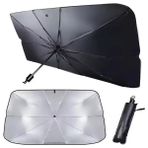 Ön Cam Araba Güneşlik Şemsiye Model 79X140CM - Tek Renk - Şeffaf