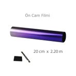 Ön Cam Üstü Film Aynalı Mavi 20Cm X 220Cm Aparatlı