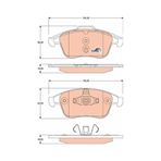 Ön Fren Balatası Renault Grand Sc Nıc Iıı 09 16 Laguna Iıı 07 15 Megane Iıı 09 15 K:17.1mm Y:68mm