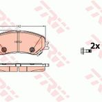 Ön Fren Balatası (Renault Megane 11/02>10/08)