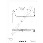 Ön Fren Balatası Renault Megane 99 Laguna 95 Scenıc 99 Logan 06 Safrane 96 00 7701206379-7701209380-8660004593