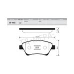 Ön Fren Balatası Renault Megane Iı 02 Kangoo 01 Sc Nıc Iı 03 Grand Sc Nıc Iı 03 1.5dci 1.6 1.9dci 2.0 7701208122-410601241R-410608713R
