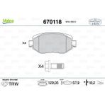 Ön Fren Balatası Renault Megane Iv 15 Tüm Motor Tipleri G:129mm Y:58.4 Mm K:18mm Fte Kırmızı Kutu
