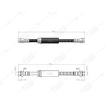 ÖN FREN HORTUMU GOLF 6 JETTA PASSAT LEON 545MM 2008-2013 1K0611701A 1K0611701J 1K0611701L 1K0611701N 1Q0611701E