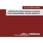 On İki Levha Yayınları Efser Erden Tütüncü Kriminolojik Değerlendirmeler Işığında Ceza Hukukunda Fücur Ensest