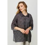 On Kadın Oversize Midi Gömlek - Minimalist Günlük Stil
